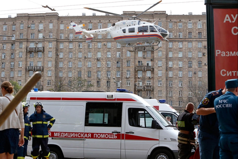 Accident in the Moscow metro on the stretch Slavyansky Boulevard - Victory Park