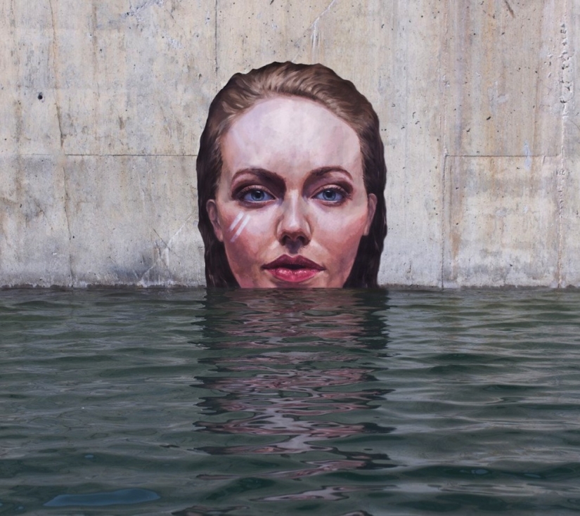 Aesthetics of water and concrete: 11 extreme murals of the master of Hula