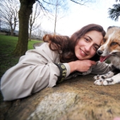 After he was rescued, this fox cub decided to become a real faithful dog