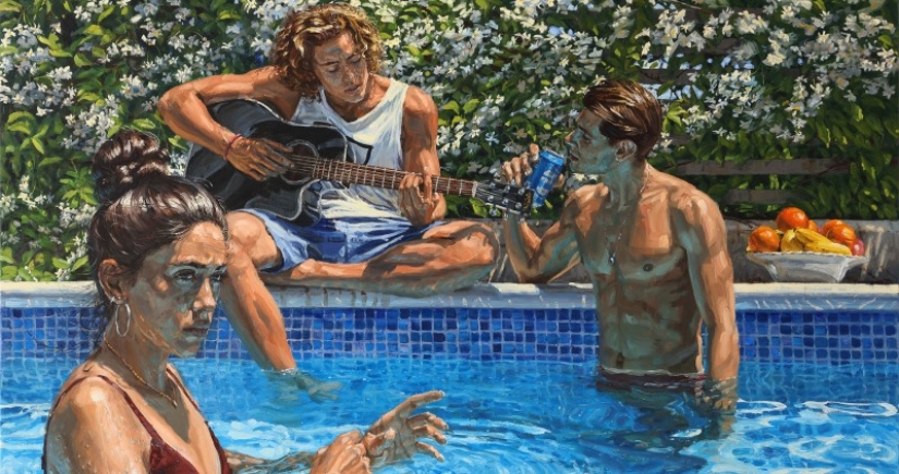 ¡Ah, jóvenes! Pinturas cálidas y realistas de Michel del Campo