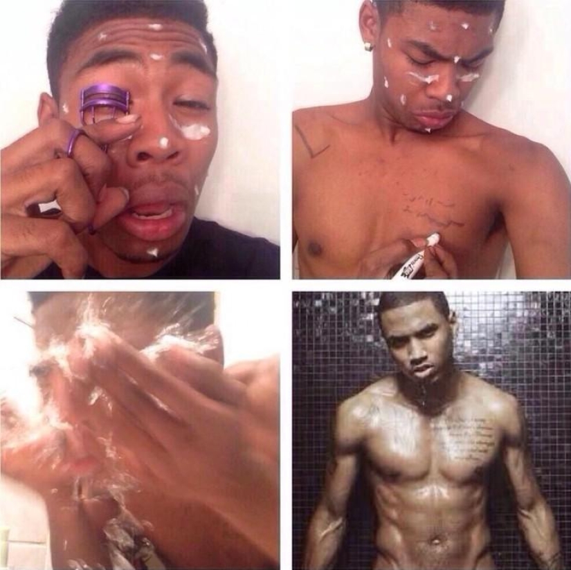 Almost looks like a new network trend #MakeupTransformation