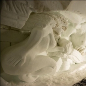 Alpes &quot;a excepción de los esquís&quot;: cuevas de grutas de nieve