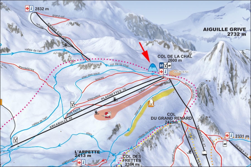 Alpes &quot;a excepción de los esquís&quot;: cuevas de grutas de nieve
