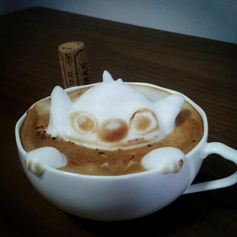 Amazing 3D Latte Drawings