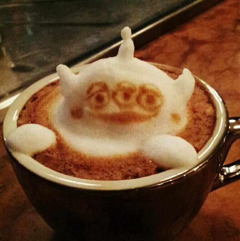 Amazing 3D Latte Drawings