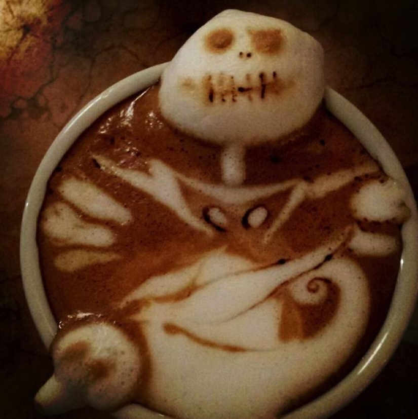 Amazing 3D Latte Drawings