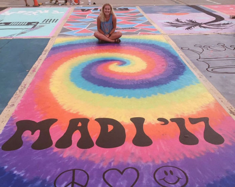 American schoolchildren allowed to paint their parking space