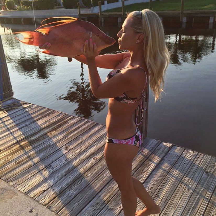 American woman urges women to go fishing