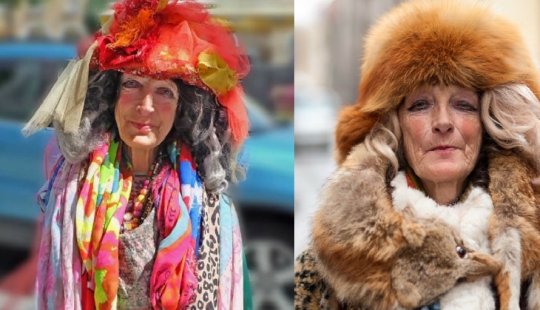 An 80-year-old homeless woman from Vilnius has become a local celebrity and a real style icon