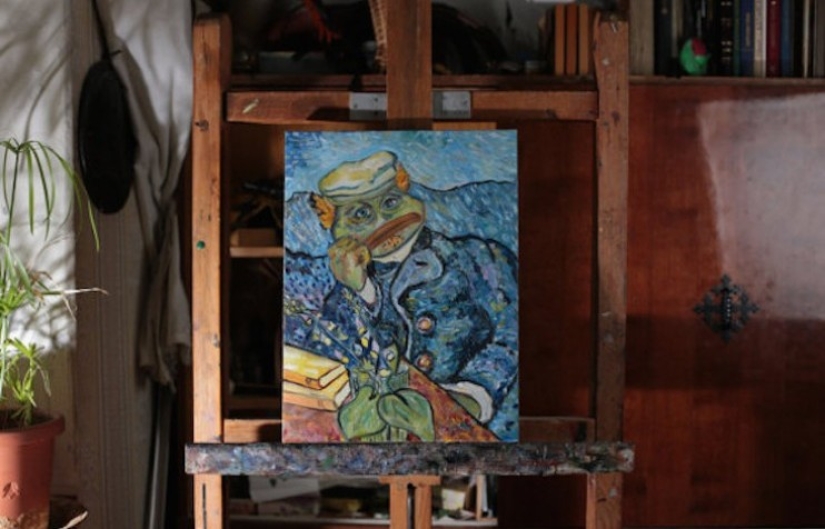 An artist from St. Petersburg made Pepe the frog the hero of classical paintings