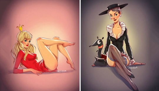 And Shapoklyak is sexy! 6 heroines of Soviet cartoons in pin-up style