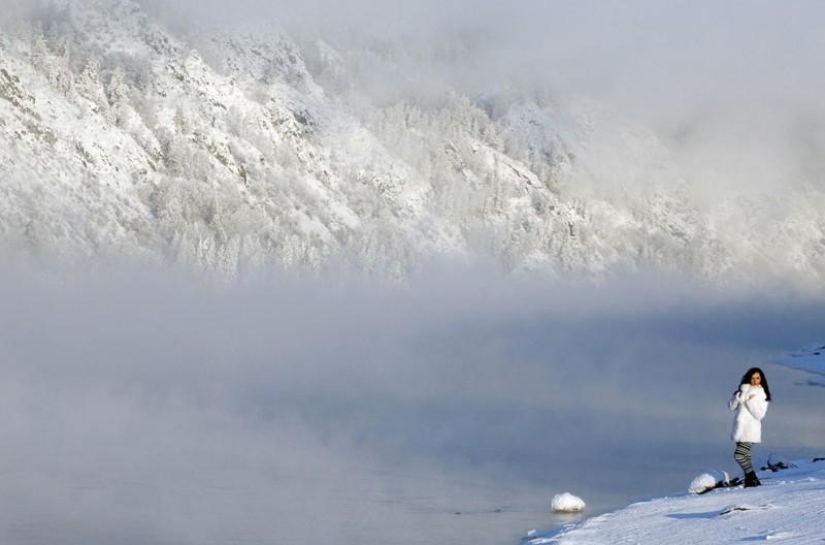 Año en el río Yenisei