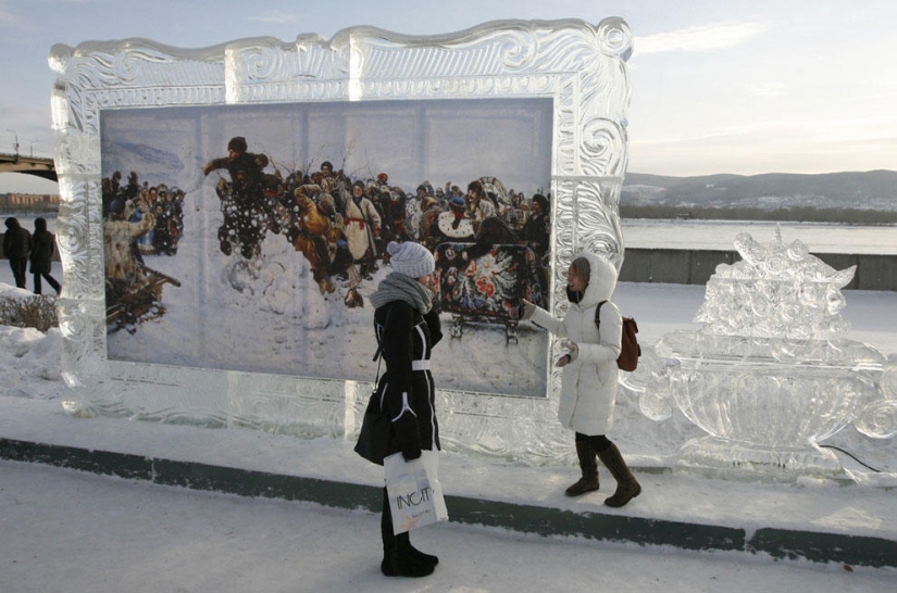 Año en el río Yenisei