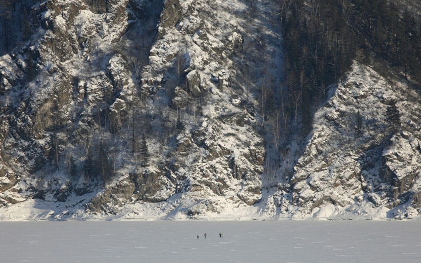 Año en el río Yenisei