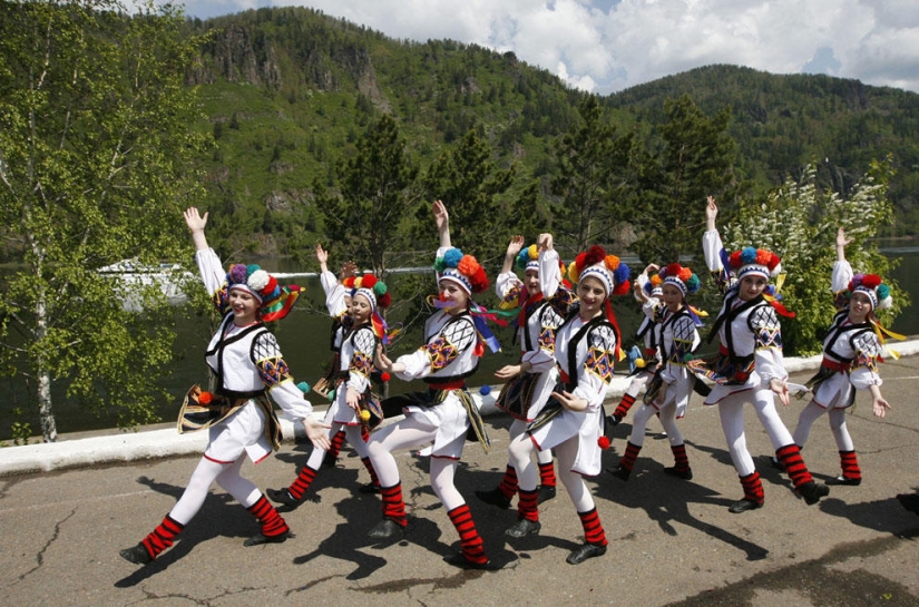 Año en el río Yenisei