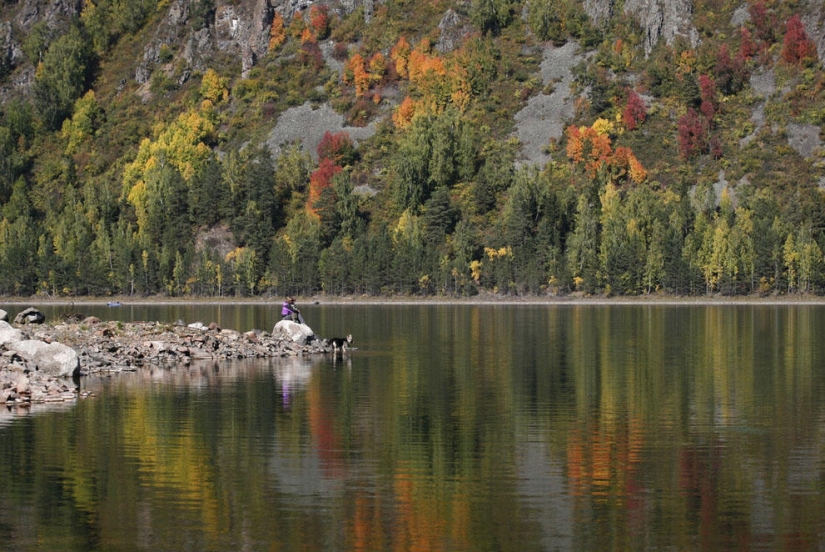 Año en el río Yenisei