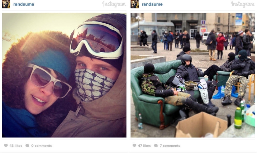 Antes y después: Kyiv en Instagram