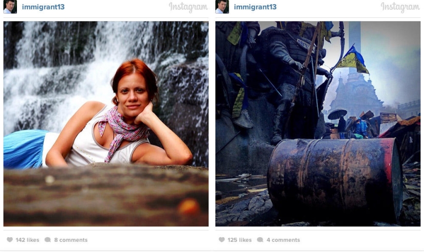 Antes y después: Kyiv en Instagram