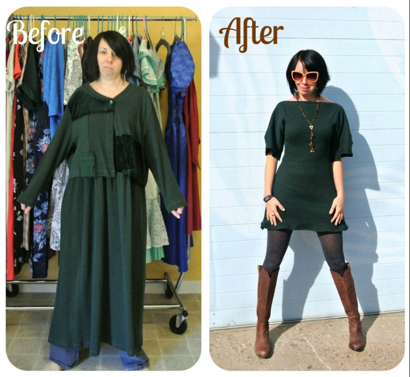 Antes y después: sorprendentes transformaciones de la ropa de segunda mano