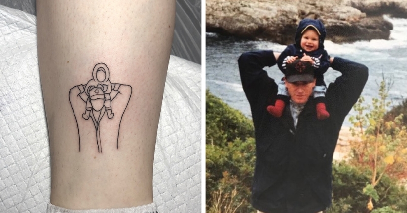 Anything extra: 20 cool tattoos from the master of minimalism from South Korea