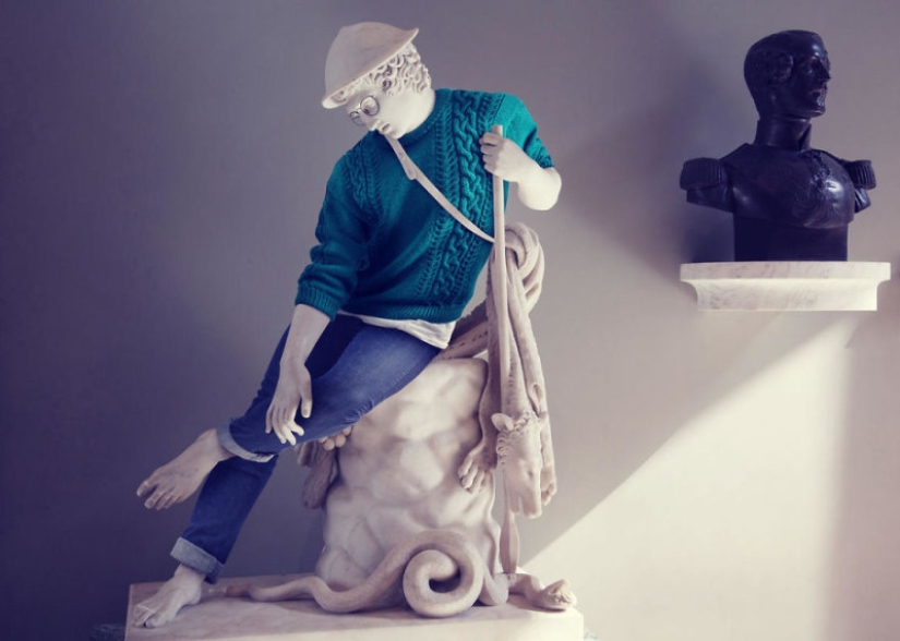 Apolo en Ray Ban: la segunda parte de la aclamada serie de esculturas vestidas