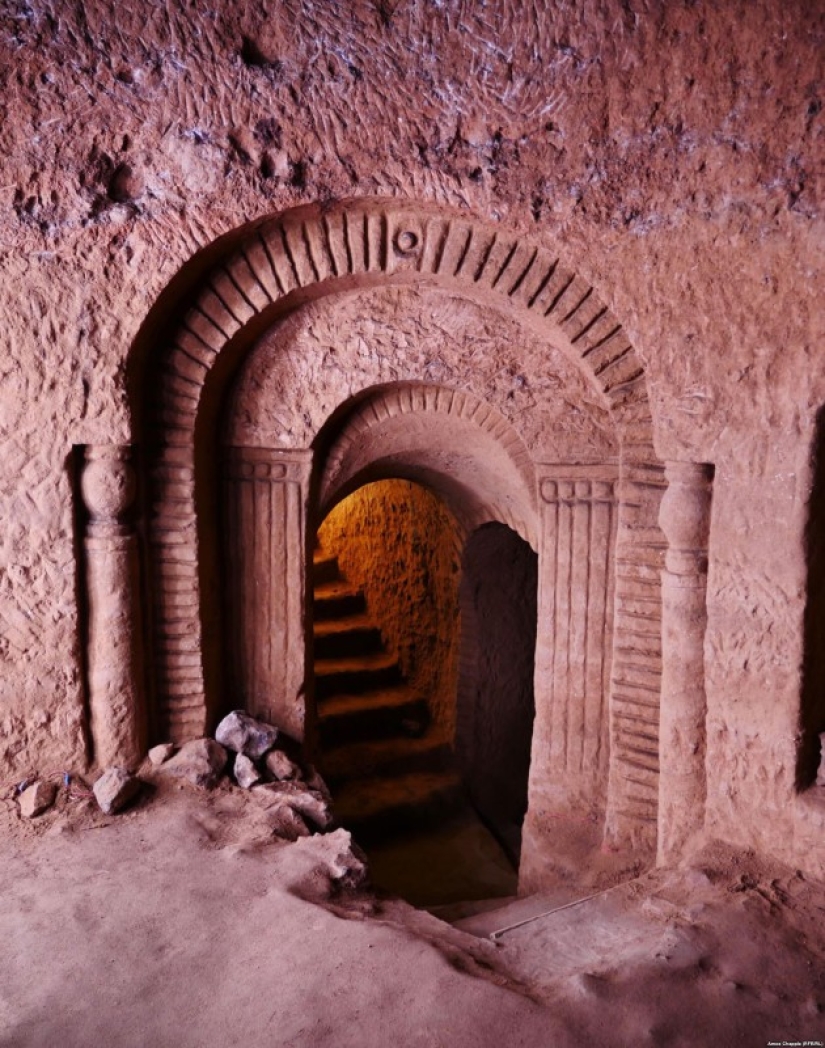 Armenian dug store for vegetables, but got carried away and built an underground temple