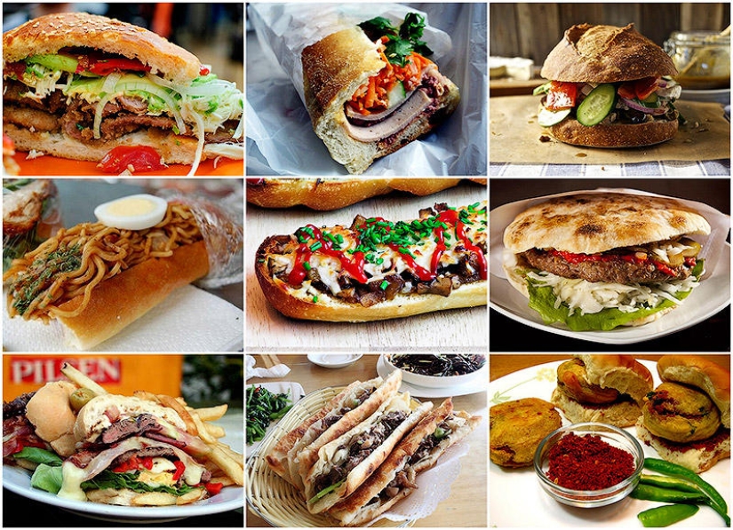 Around the world with sandwiches