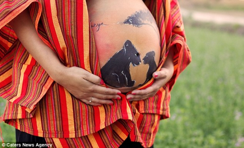Artista español pinta increíbles imágenes en estómagos de mujeres embarazadas