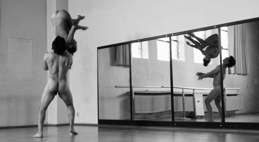 Artistas de circo fotografiados por Bertil Nilsson