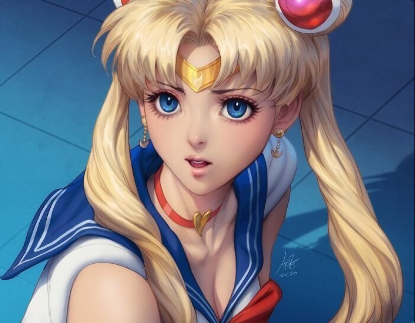 Artists-illustrators decided to take a new look at Sailor moon