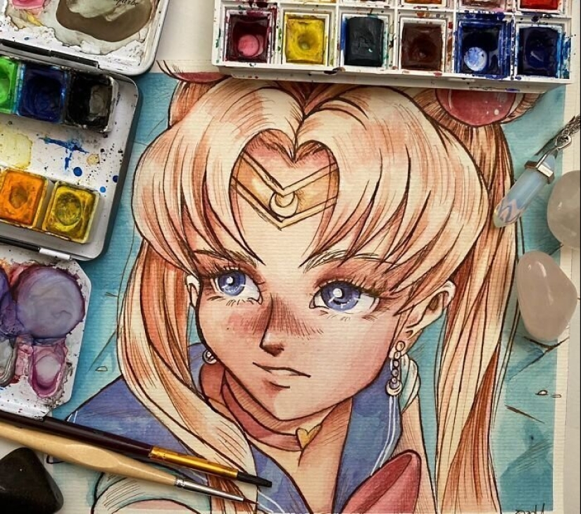 Artists-illustrators decided to take a new look at Sailor moon