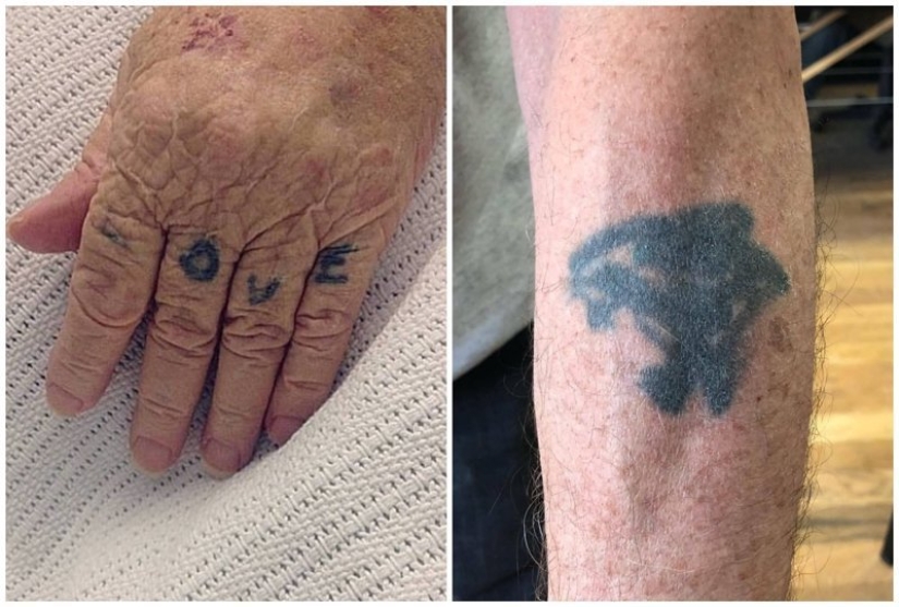 Así es como cambia un tatuaje a lo largo de más de cuarenta años