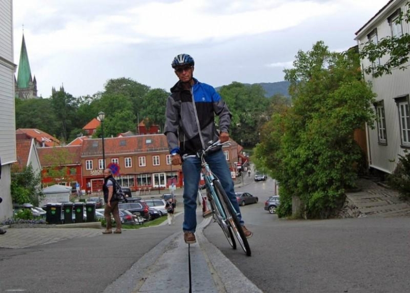 Ascensor para ciclistas en Noruega