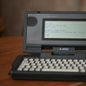 Atari Portfolio: Terminator 2 laptop
