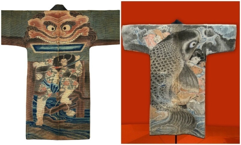 Attire of Japanese firefighters of the 17th and 19th centuries as a separate art form