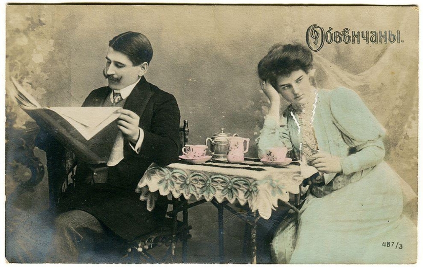 Author's collection of the strangest postcards from the past