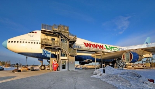 Avión Boeing 747 Hotel en Estocolmo