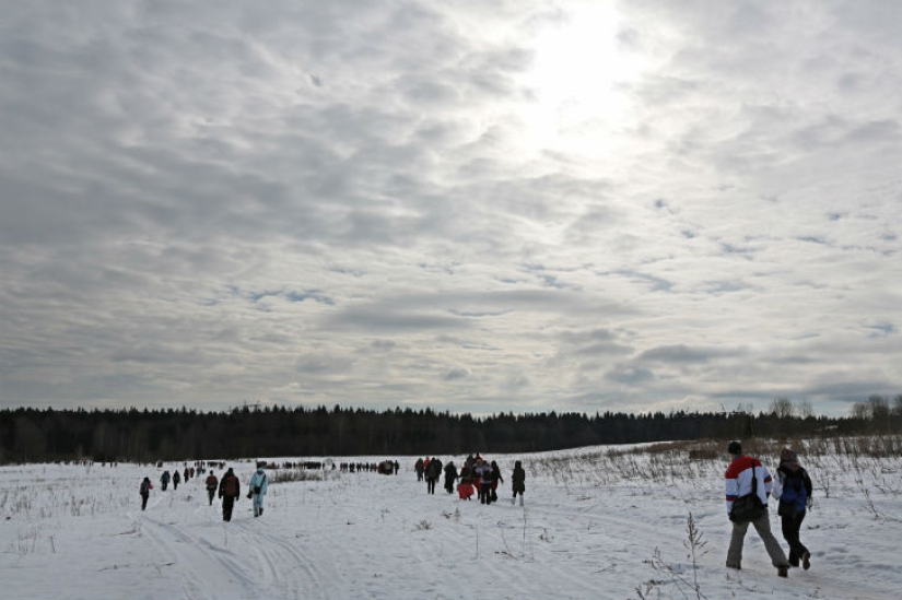 &quot;Bakshevskaya Maslitsa&quot; in a secret glade in the Moscow region