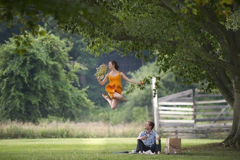 Ballet dancers have fun