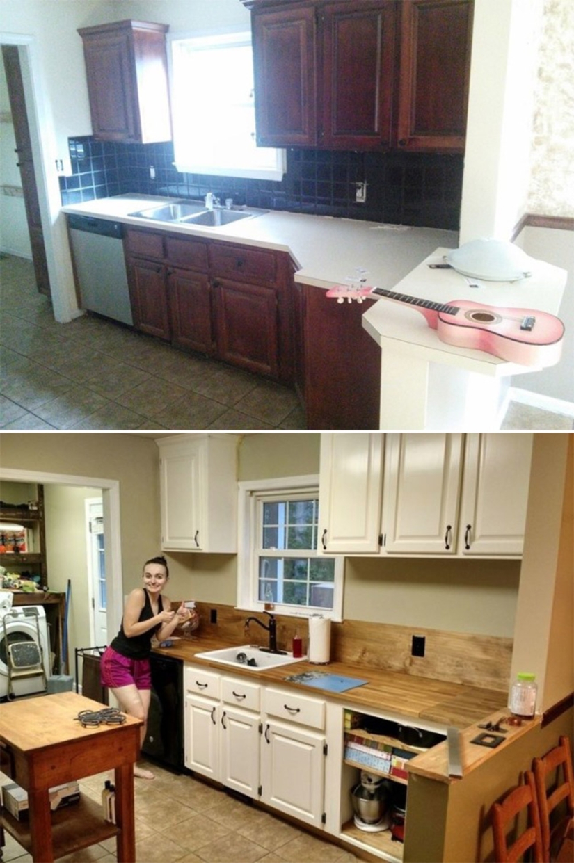 Before and after: 13 examples of incredible and very budget transformations of residential premises