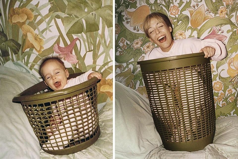 Before and after: funny family photos decades later