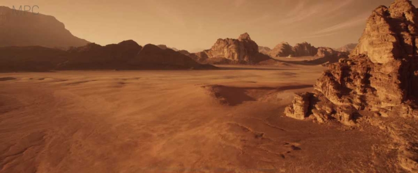 Before and after, or Incredible visual effects in the movie &quot;The Martian&quot;