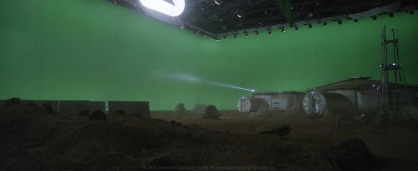 Before and after, or Incredible visual effects in the movie &quot;The Martian&quot;