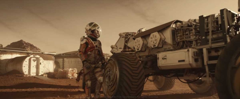 Before and after, or Incredible visual effects in the movie &quot;The Martian&quot;