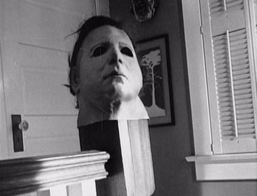 Behind the scenes of the filming of the movie "Halloween" — horror classics