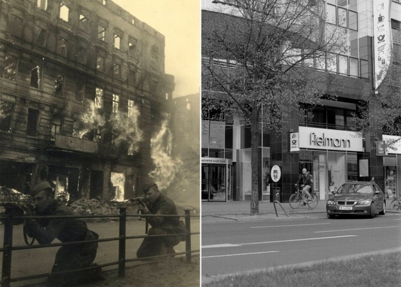 Berlín en ruinas en 1945 y ahora. Comparación de imágenes llamativas