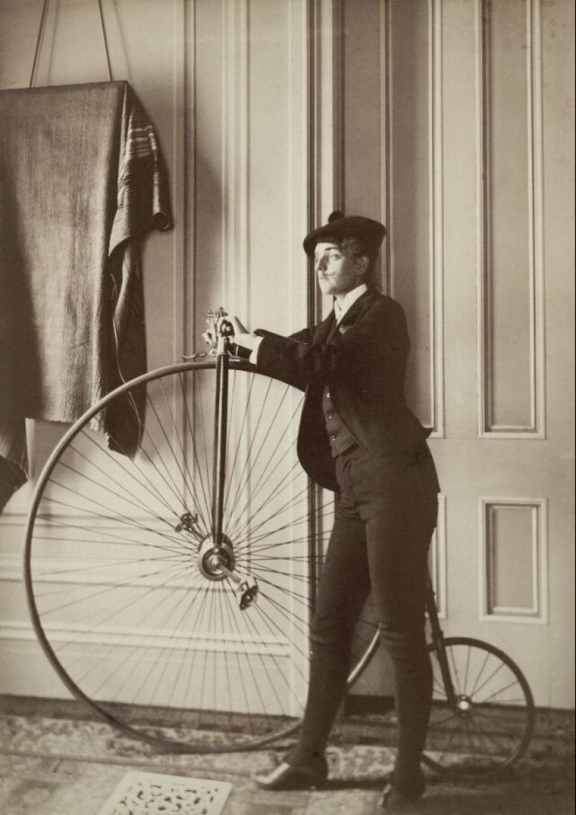 Bicycle History: The Penny-Farthing, or High Wheel