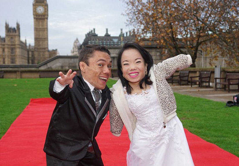 Big day for little people: the shortest couple in the world finally got married