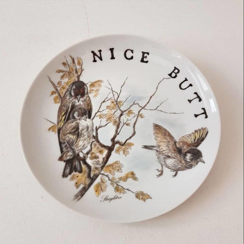 Black humor on porcelain: artist Camila Meicher and her "ugly plates"