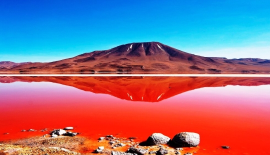 Bloody Lagoon in Bolivia